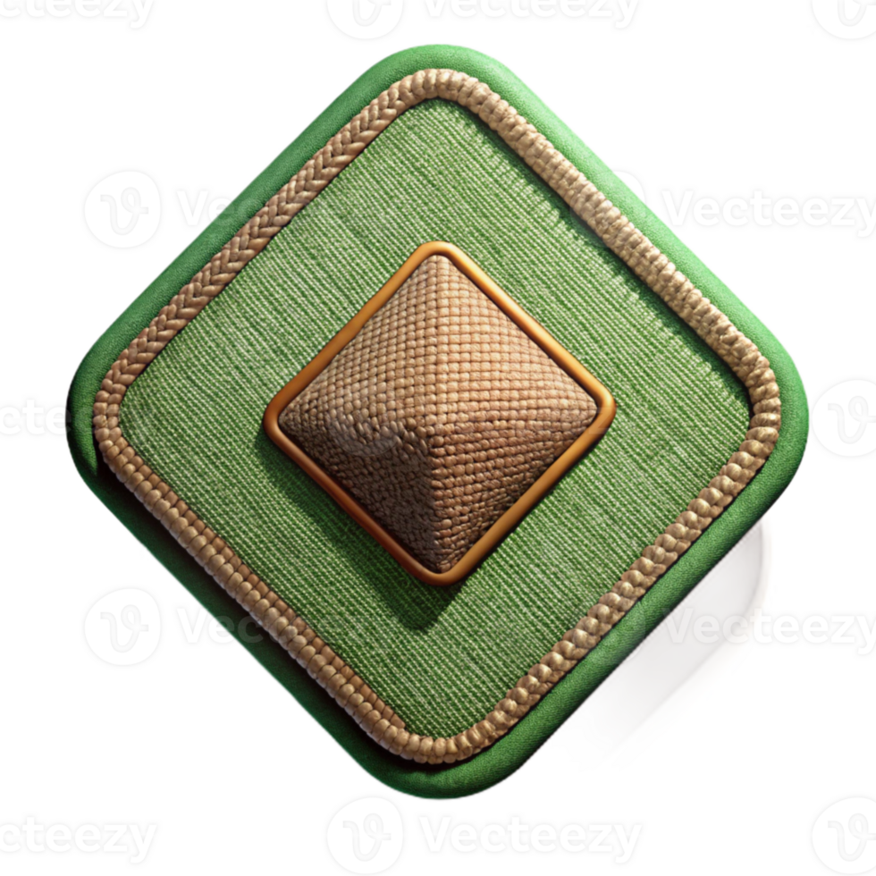 extraordinary abstract Terraverde Tapestry Texture Swatch Isolated on Transparent Background high resolution png