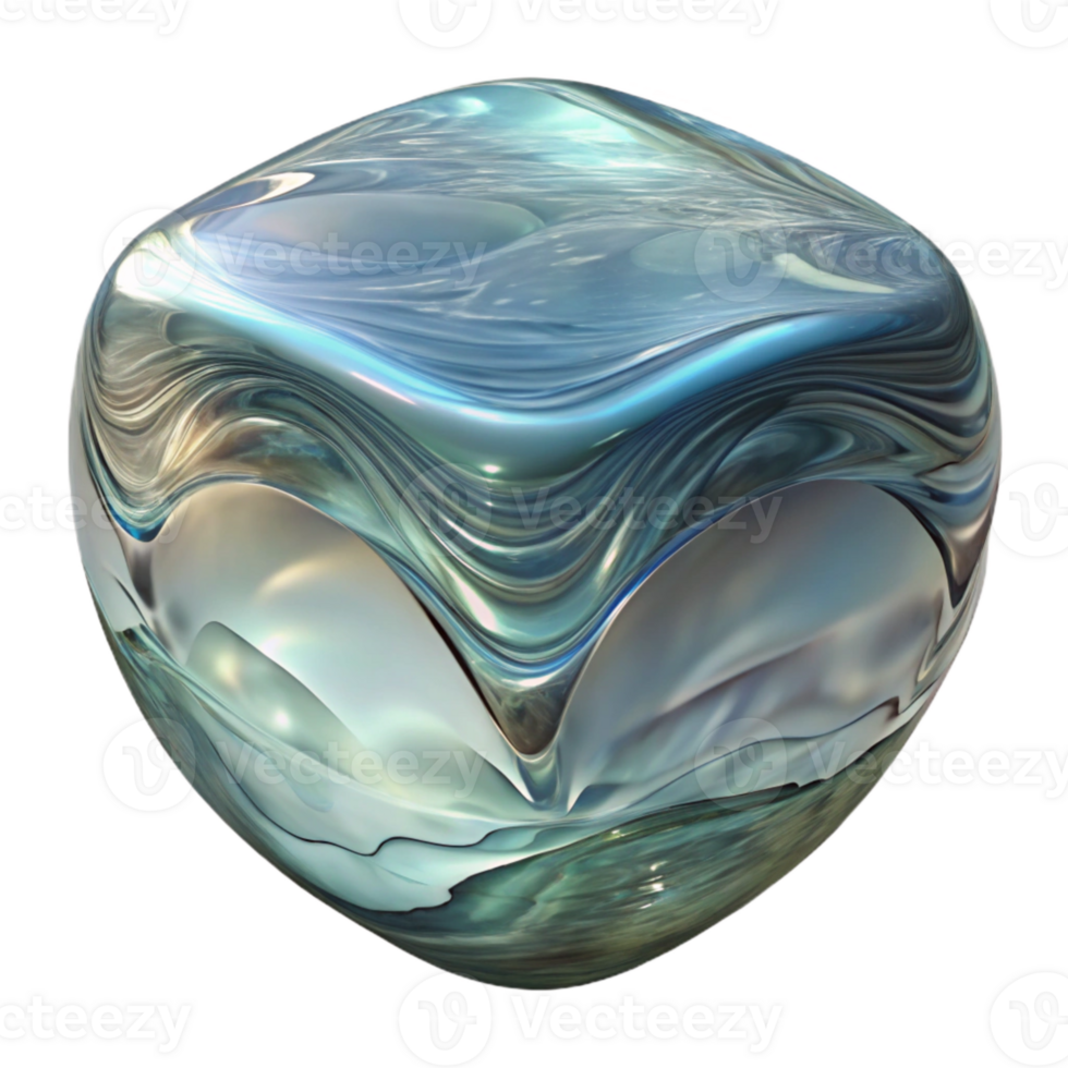 beautiful contemporary Textured Glass Distortion Reflection Transparent Background professional png