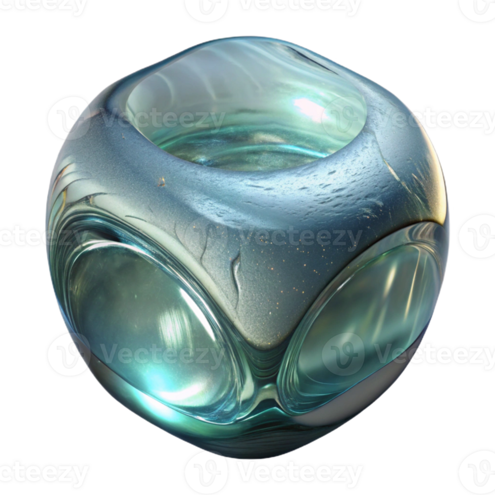 dramatic contemporary Textured Glass Distortion Reflection Transparent Background png