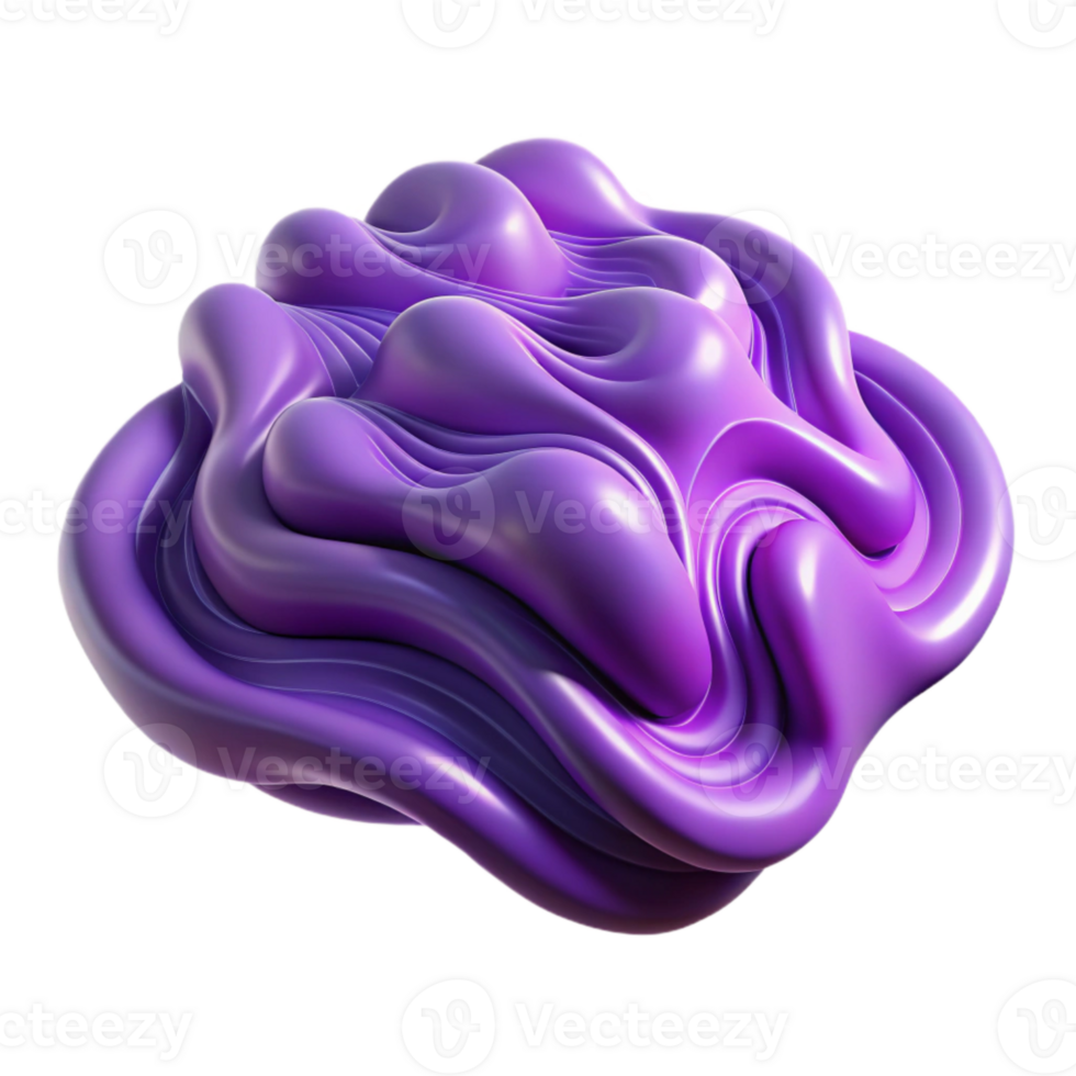 wonderful abstract Thought Waves Purple Transparent Background authentic png
