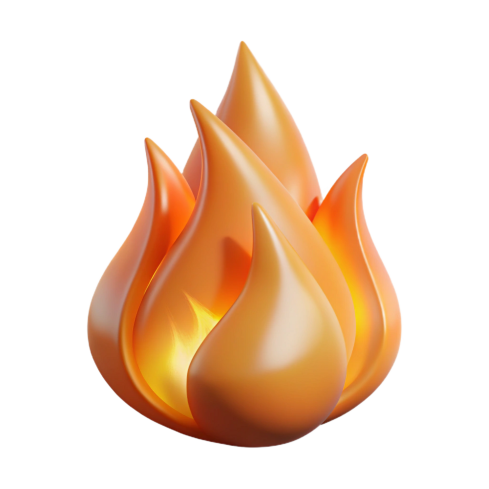 elegant classic Transparent Background Fire with Flickering Shadow professional png