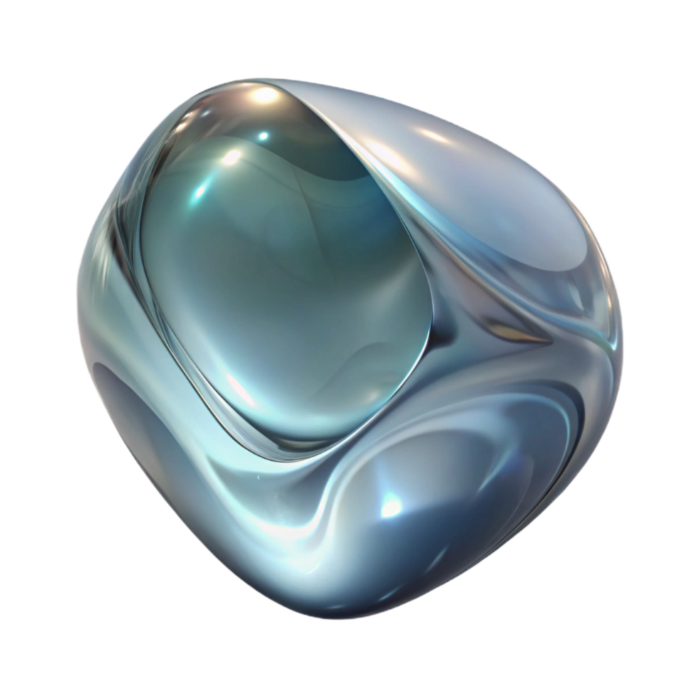 elegant contemporary Transparent Glass Distortion Reflection Isolated Element premium png