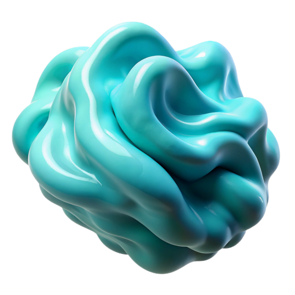wonderful abstract Turbulent Flow Visualization Cyan Isolated high resolution png