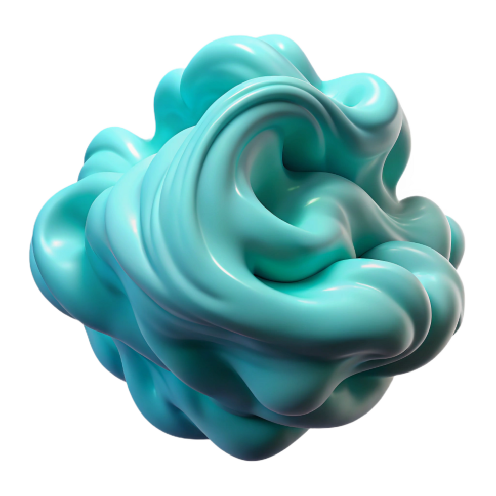 impressive modern Turbulent Flow Visualization Cyan Isolated detailed png