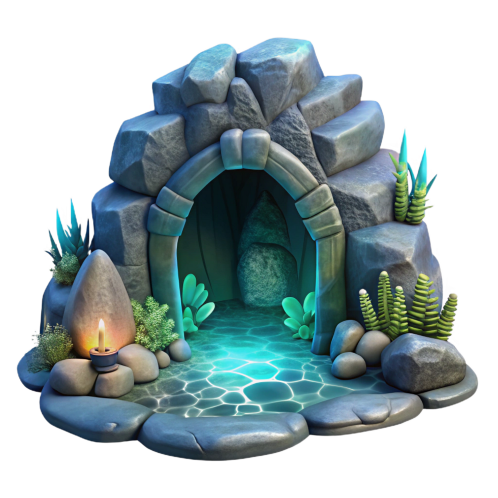 wonderful contemporary Underwater Cave Entrance Cutout Transparent Background authentic png