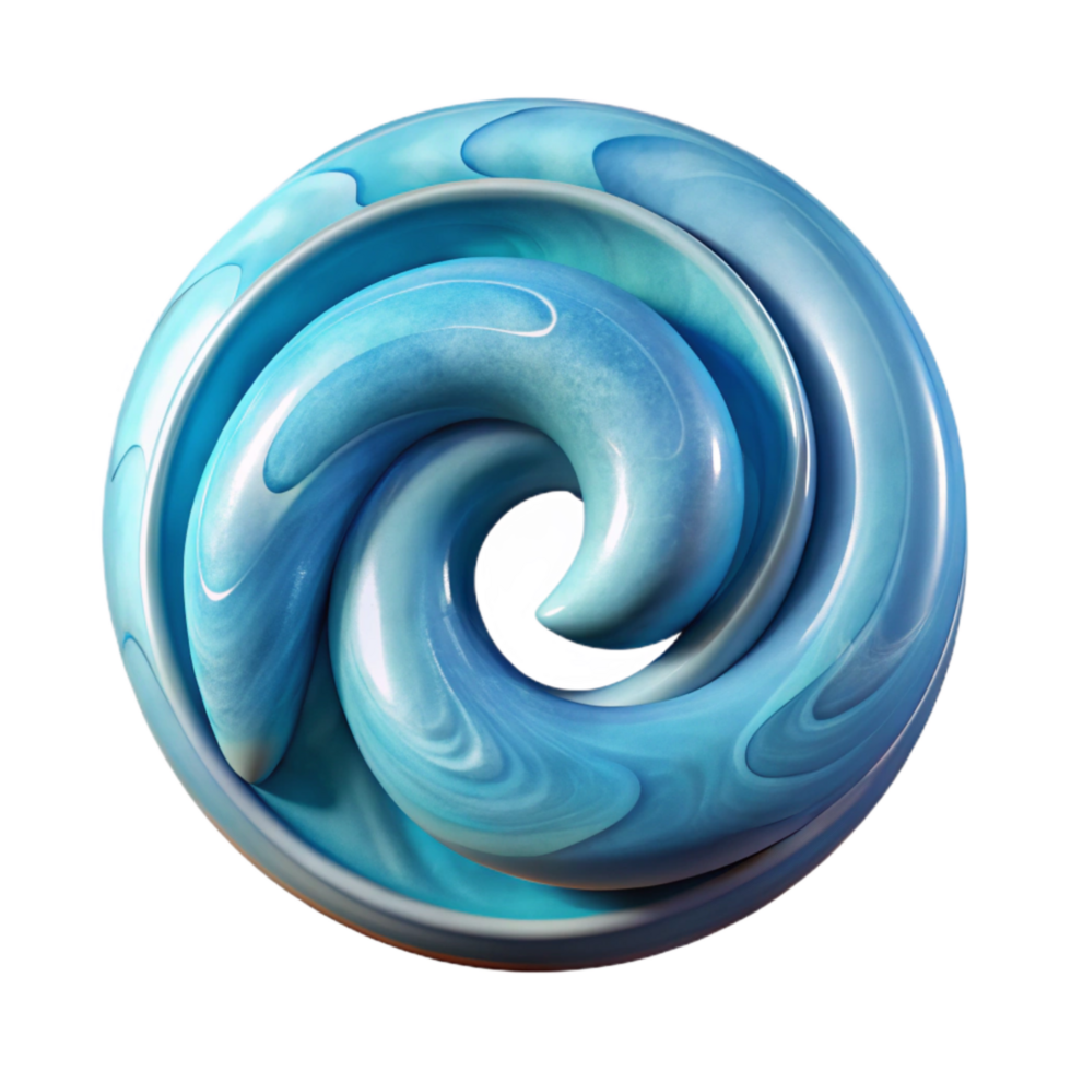 beautiful rustic Underwater Current Swirl Isolated Cutout Element premium png