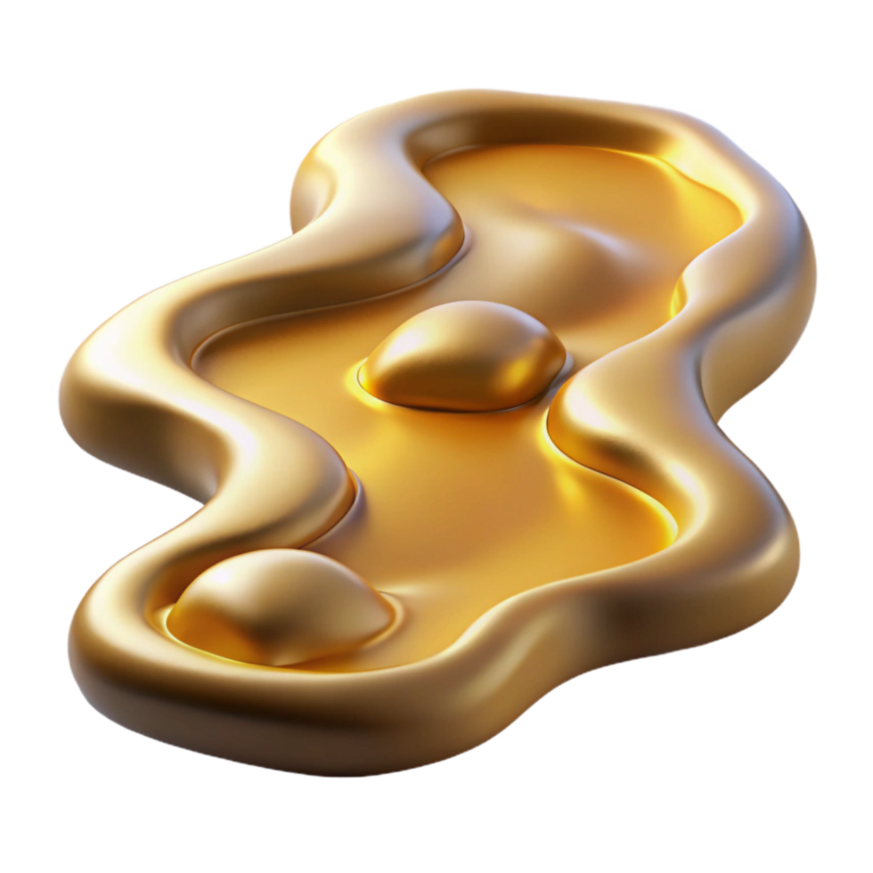 elegant minimalist Valley Stream with Golden Light Cutout high resolution png