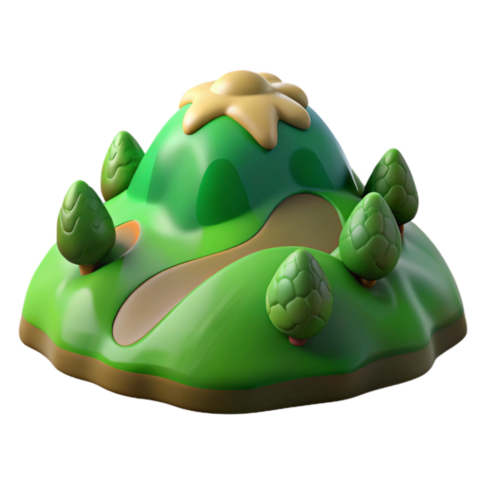 dramatic minimalist Verdant Hills Transparent Background Terra Verde Terrain Cutout high resolution png