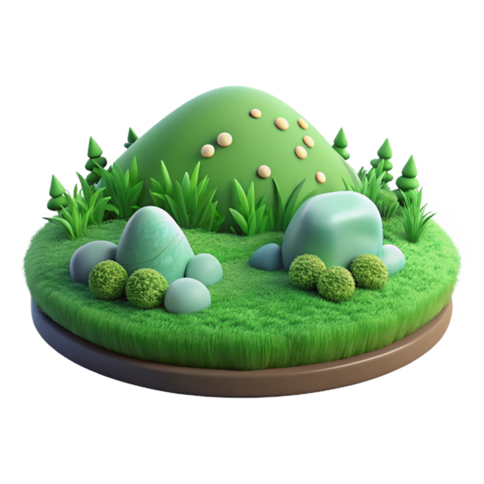 wonderful traditional Verdant Meadow Cutout Lush Terra Verde Terrain Soft Light authentic png