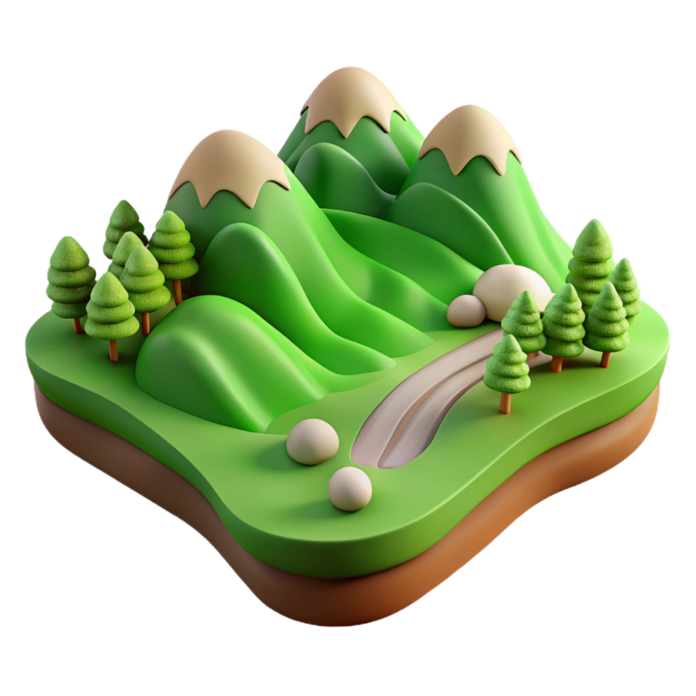 magnificent creative Verdant Valley Cutout Rolling Green Hills Transparent Background authentic png