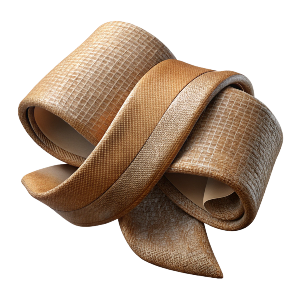 elegant creative Vintage Fabric Ribbon Texture Isolated with Frayed Edges png