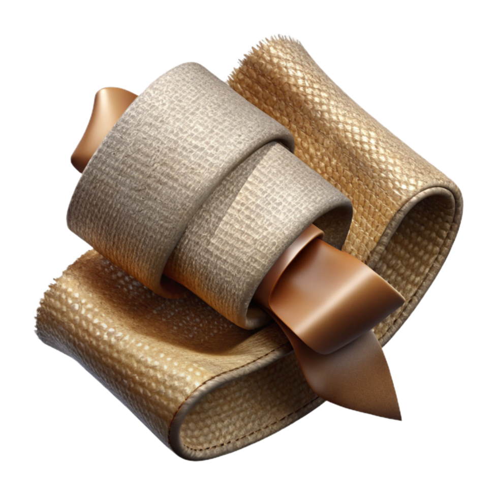elegant vintage Vintage Fabric Ribbon Texture Isolated with Frayed Edges high quality png