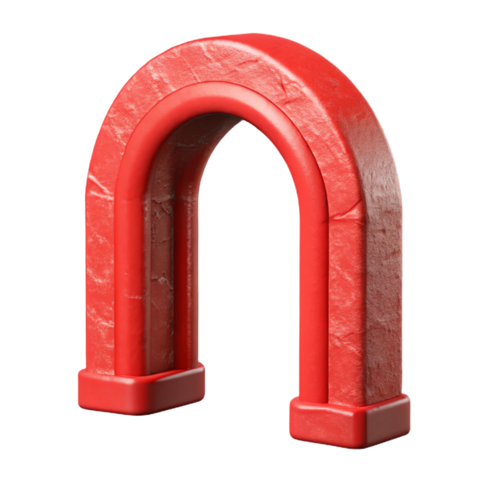magnificent modern Virtual Red Archway Isolated Element high resolution png