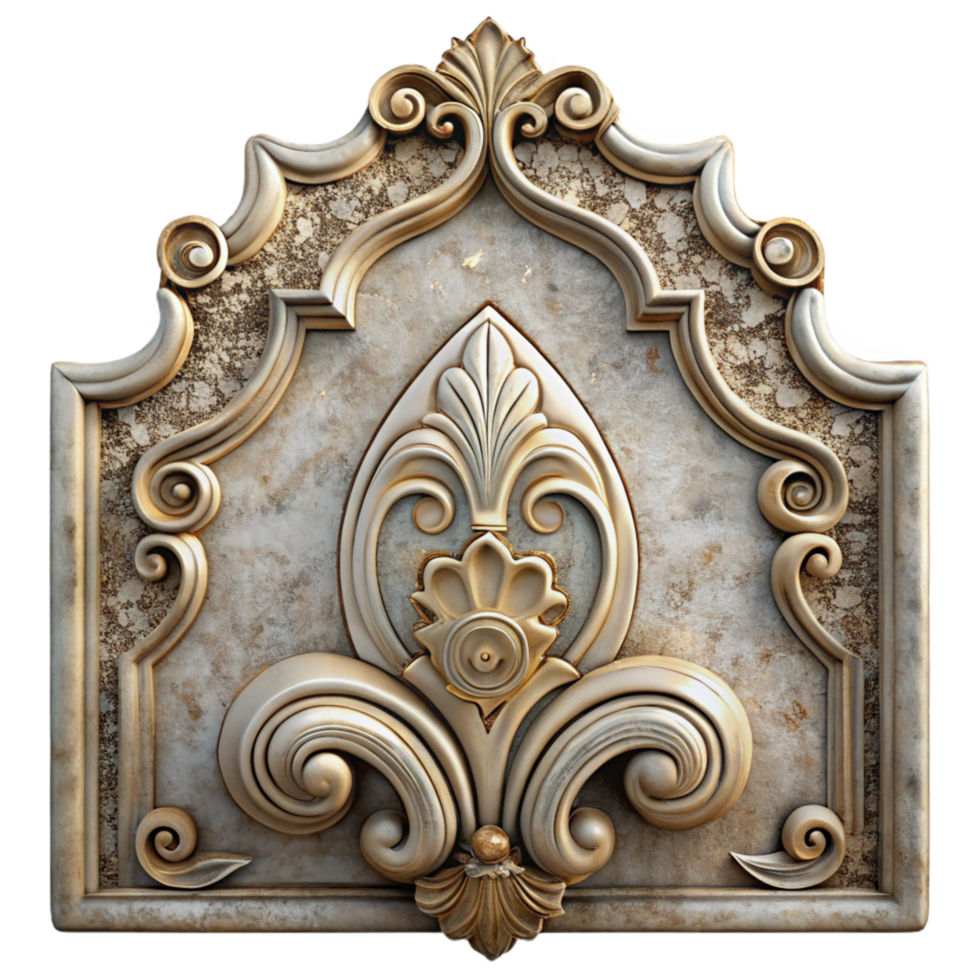elegant rustic Vintage Wallpaper Border Texture Isolated with Ornate Pattern premium png