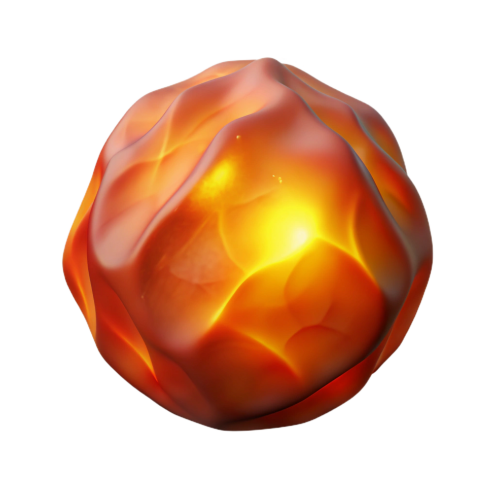 elegant contemporary Warm Ember Glow Cutout Isolated on Transparent Background exclusive png