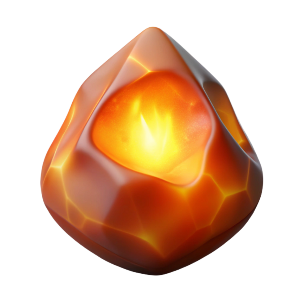 magnificent creative Warm Ember Glow Cutout Isolated on Transparent Background high resolution png