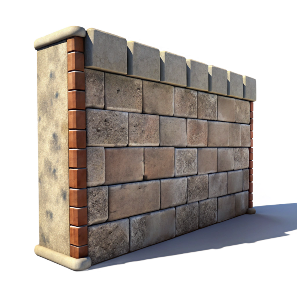 vibrant classic Wall with Shadow Overlay Cutout Isolated exclusive png