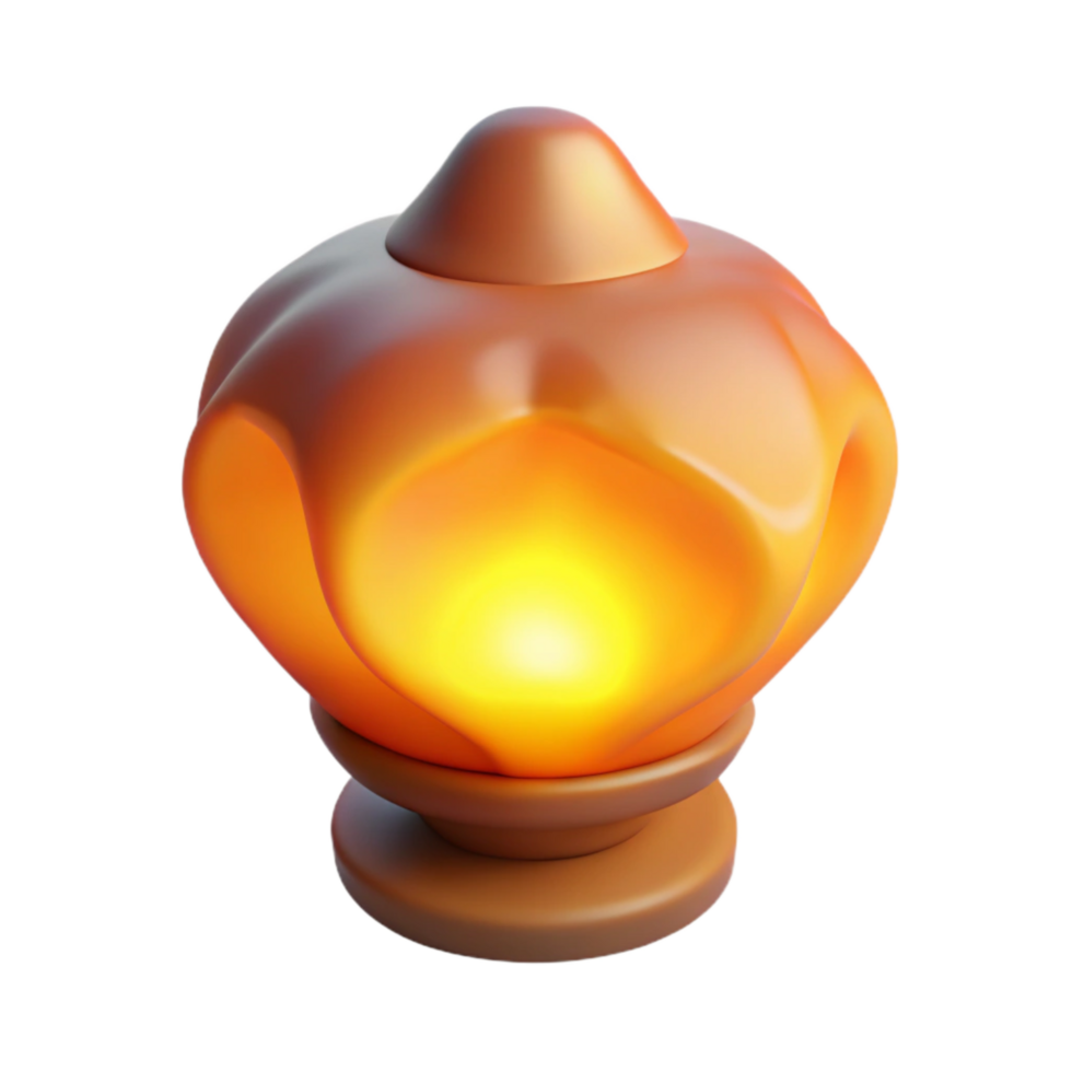 serene creative Warm Flickering Light Isolated with Soft Shadows original png