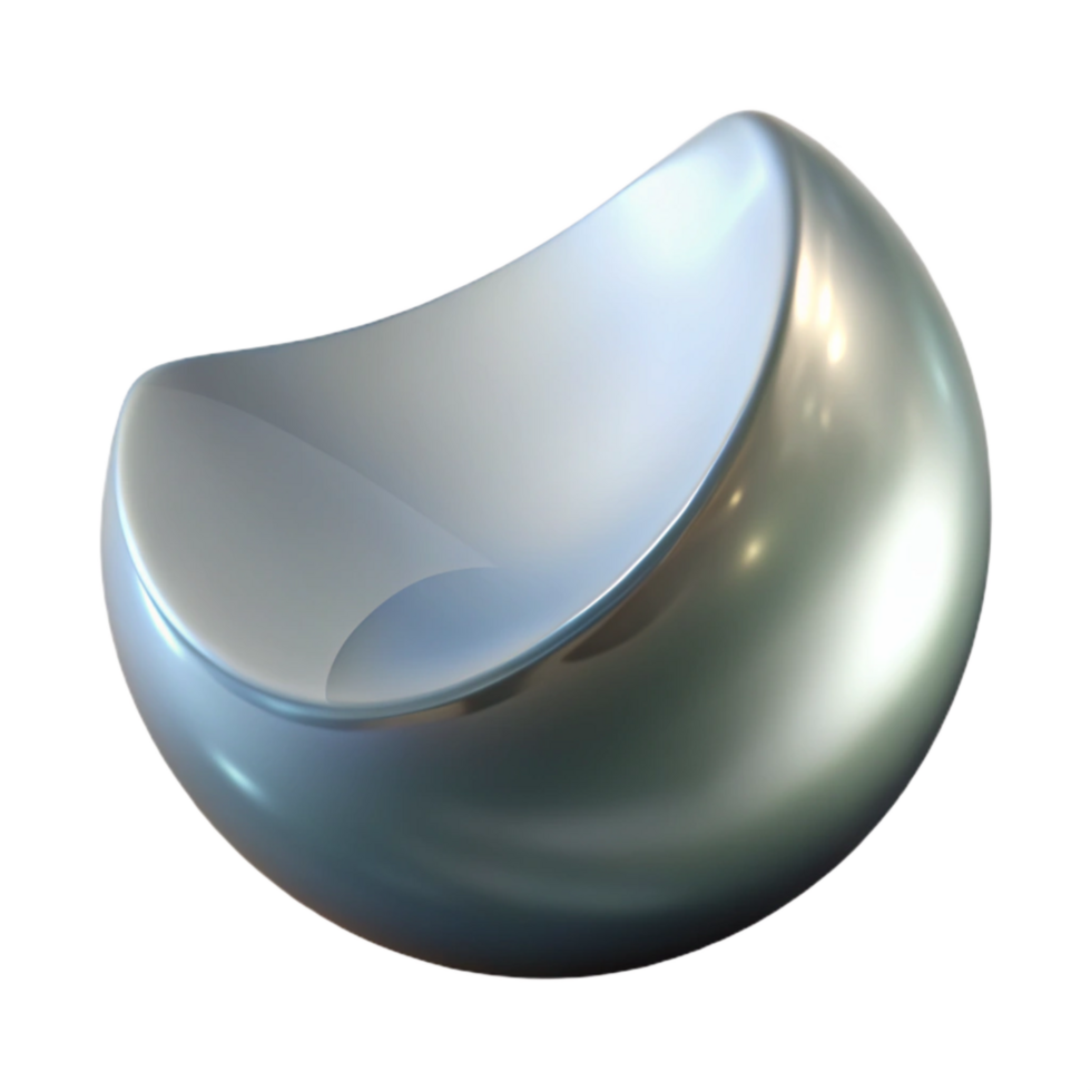 wonderful creative Warped Reflection Minimalist Style Cutout premium png