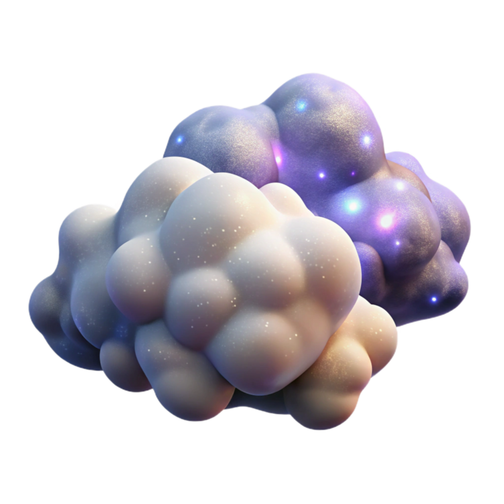dramatic abstract Whirling Nebula Clouds Isolated with Subtle Hues png