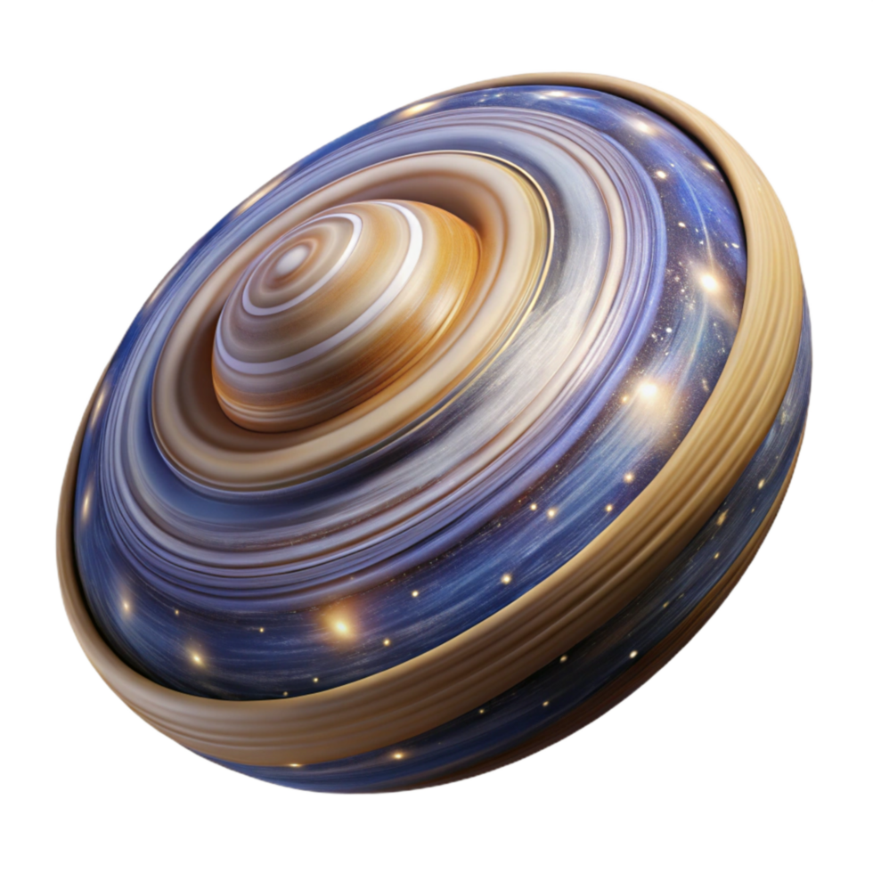 beautiful contemporary Whirling Cosmos Transparent Background with Star Trails original png