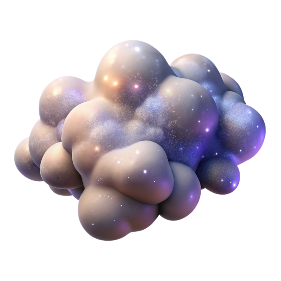 serene vintage Whirling Nebula Clouds Isolated with Subtle Hues authentic png