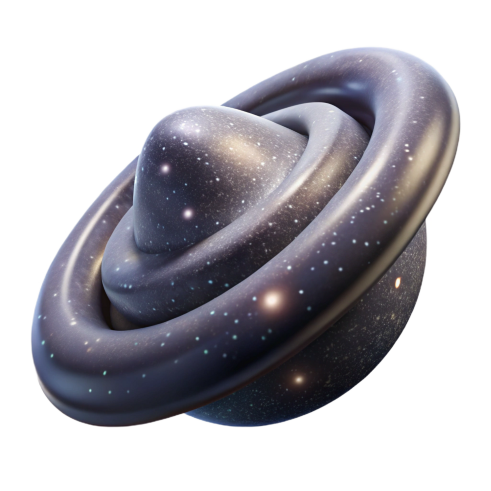 extraordinary rustic Whirling Starfield Isolated on Transparent Background with Dark Matter original png