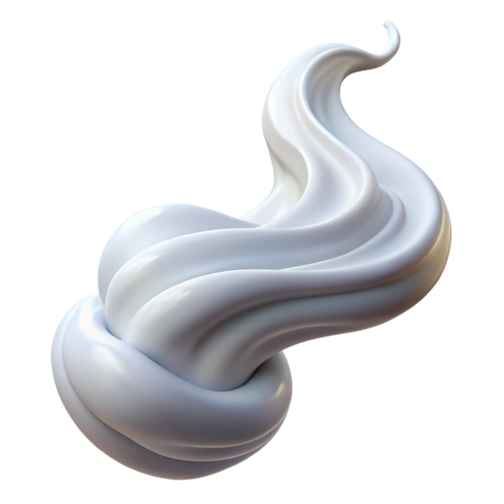 elegant vintage White Vapor Stream Isolated Element with Flowing Motion png