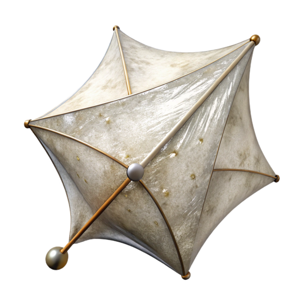 vibrant contemporary White Solar Sail Transparent Isolated in Space detailed png