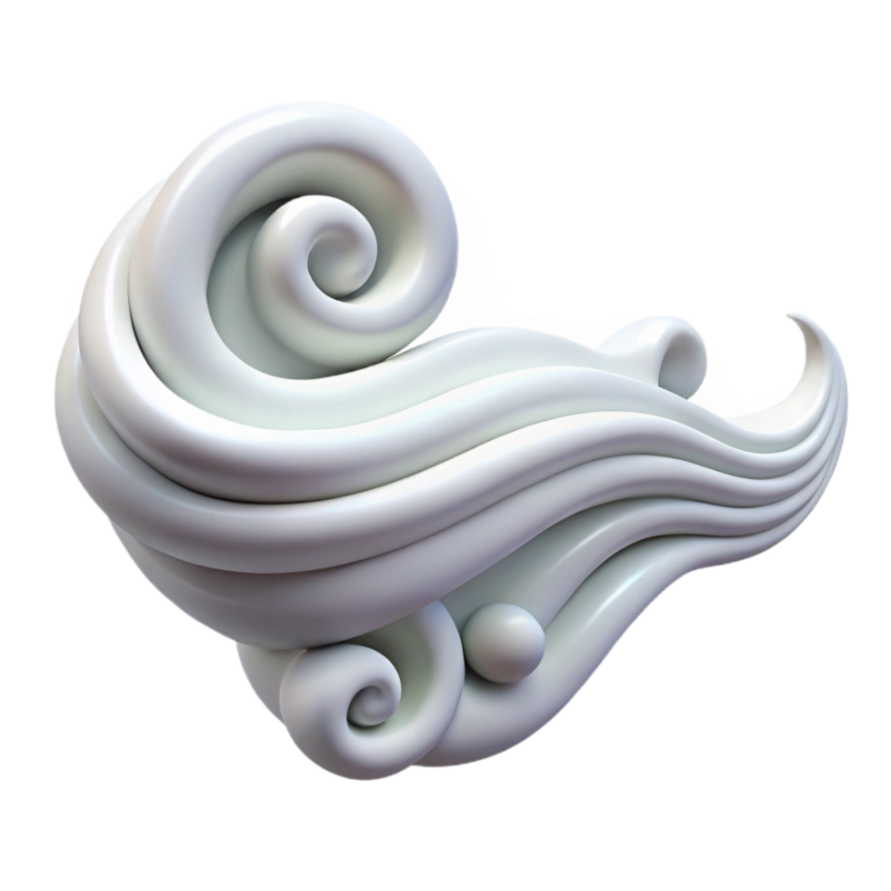 wonderful creative Wind Currents White Isolated exclusive png