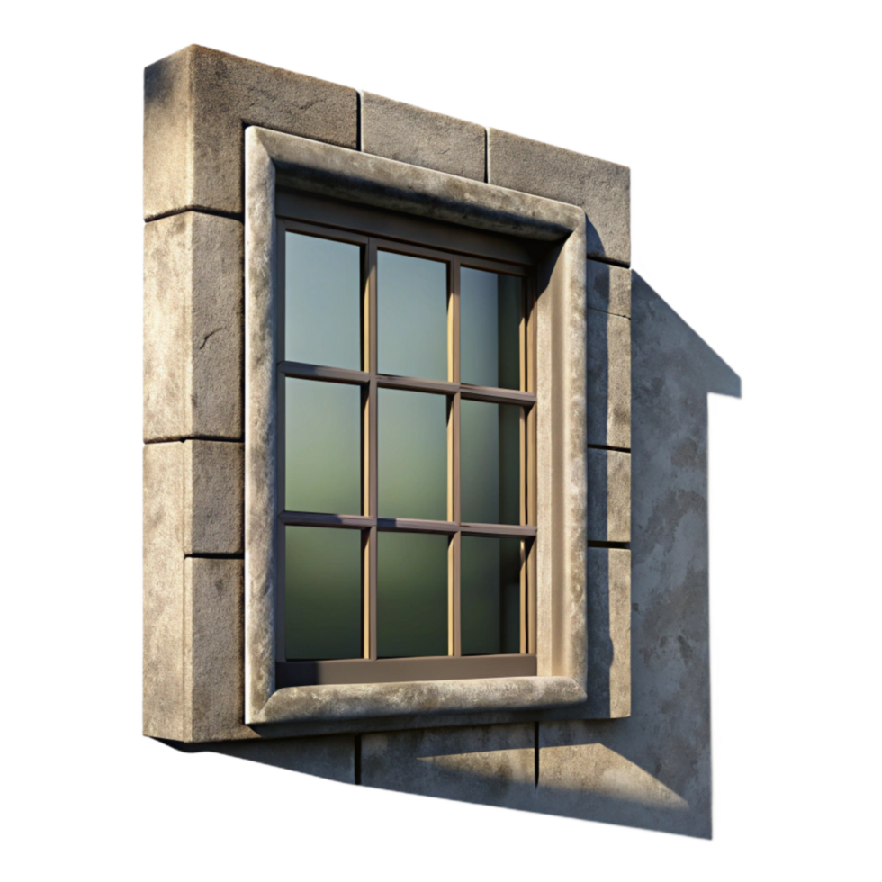 impressive traditional Window Shadow on Wall Isolated detailed png