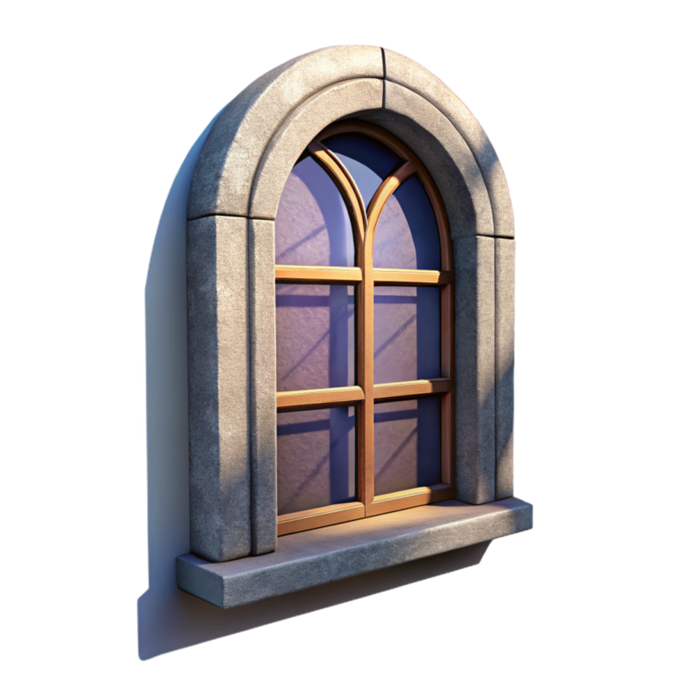 impressive vintage Window Shadow on Wall Isolated genuine png