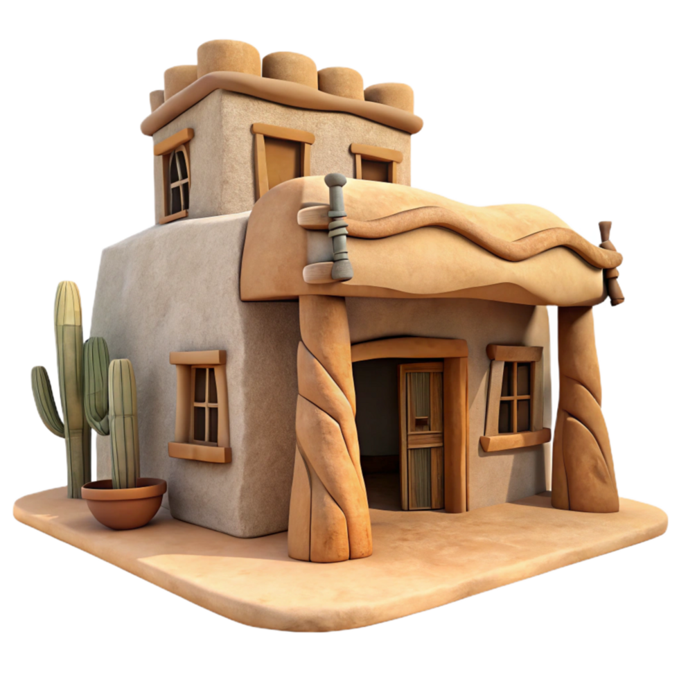 beautiful abstract Wind Sculpted Desert Home Cutout Front View png