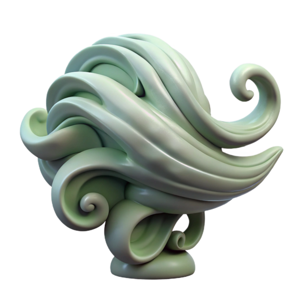 vibrant rustic Windswept Aerthys Sculpture Isolated Transparent Background high quality png