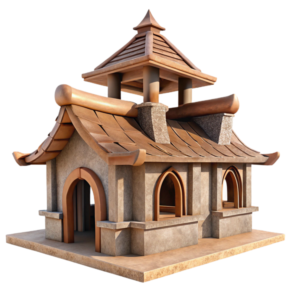 beautiful modern Windswept Aerthys Tower Isolated Element Desert Scene png