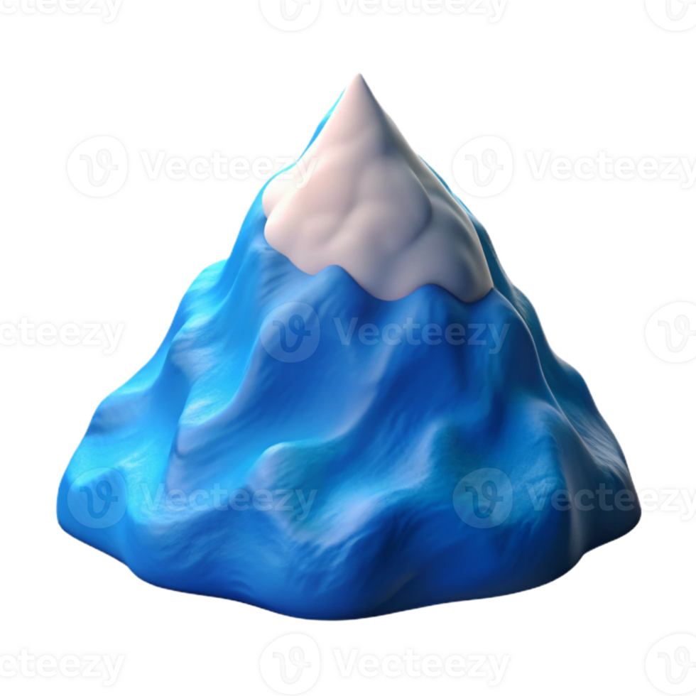 dramatic classic Windswept Peak Transparent Background with Blue Sky premium png