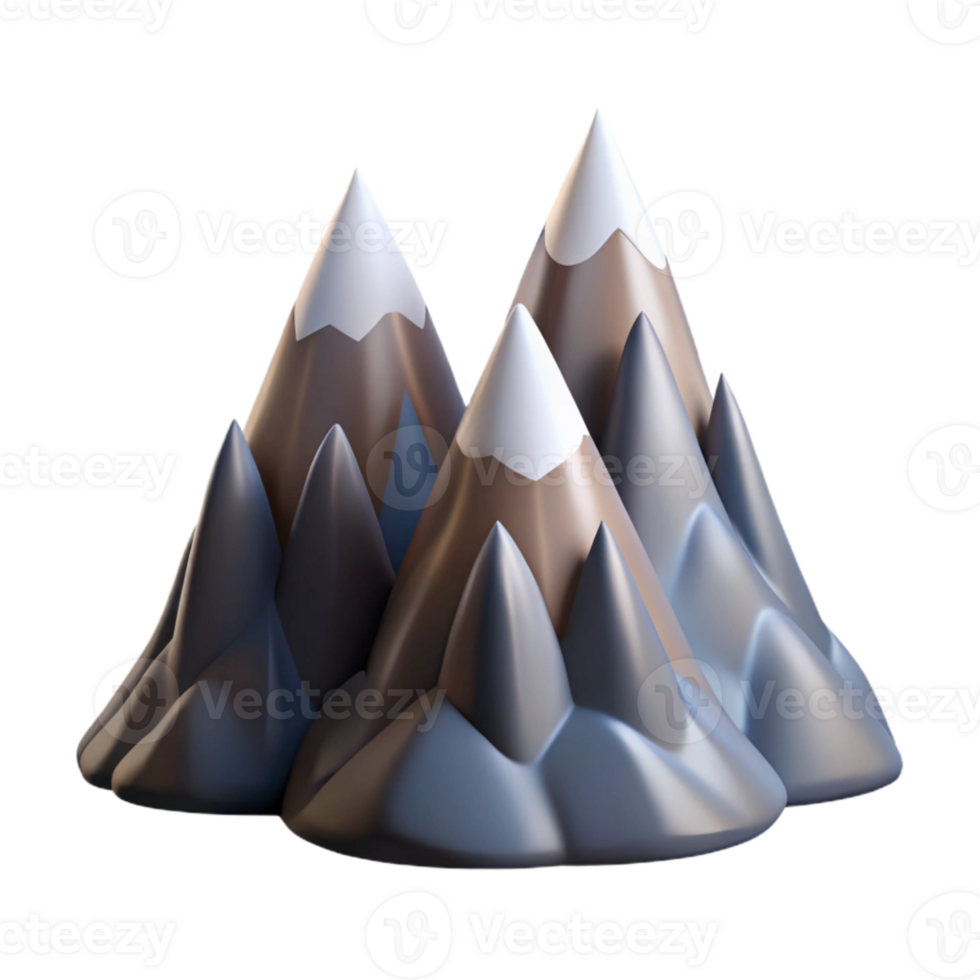 serene traditional Windswept Peaks Dramatic Lighting Transparent Background premium png