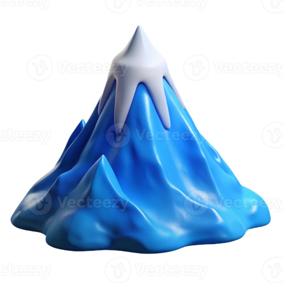 beautiful rustic Windswept Peak Transparent Background with Blue Sky professional png