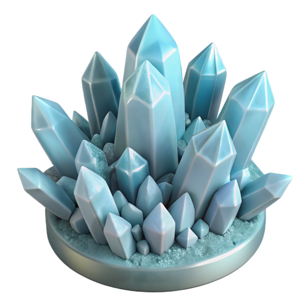elegant creative Winter Crystal Colony Transparent Frosted Detail exclusive png