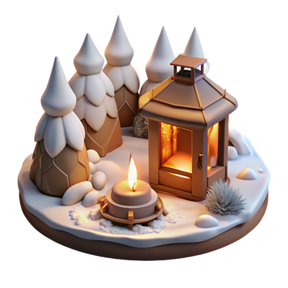 extraordinary traditional Winter Embers and Shadows Cutout Warm Lighting high quality png