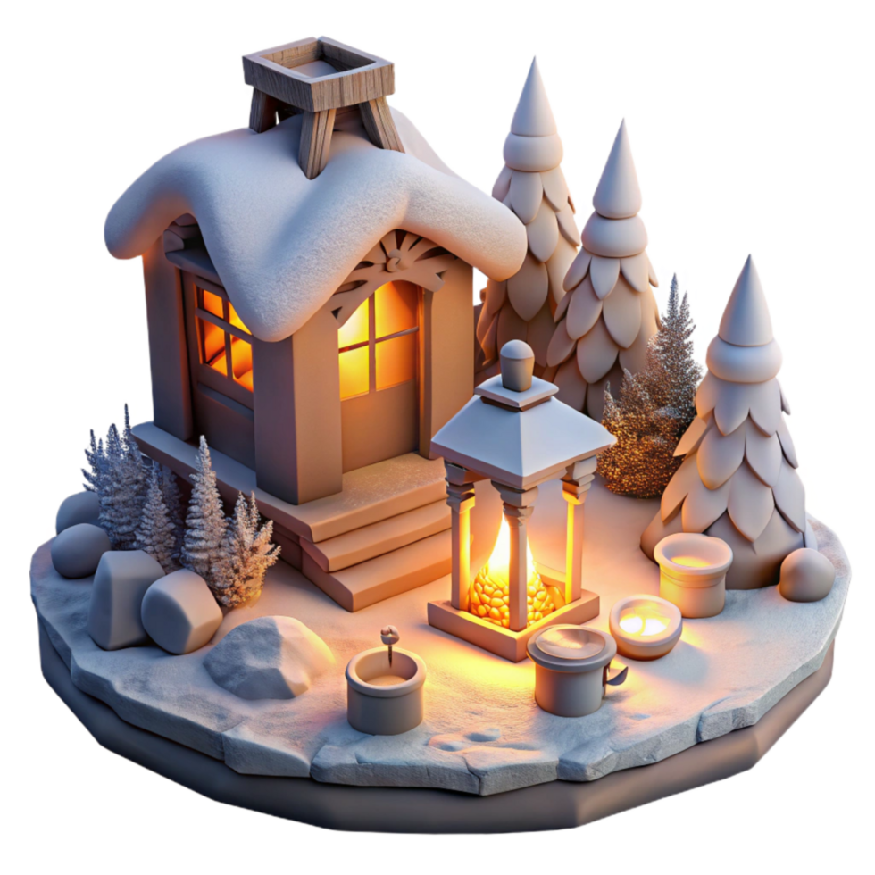 vibrant classic Winter Embers and Shadows Cutout Warm Lighting genuine png