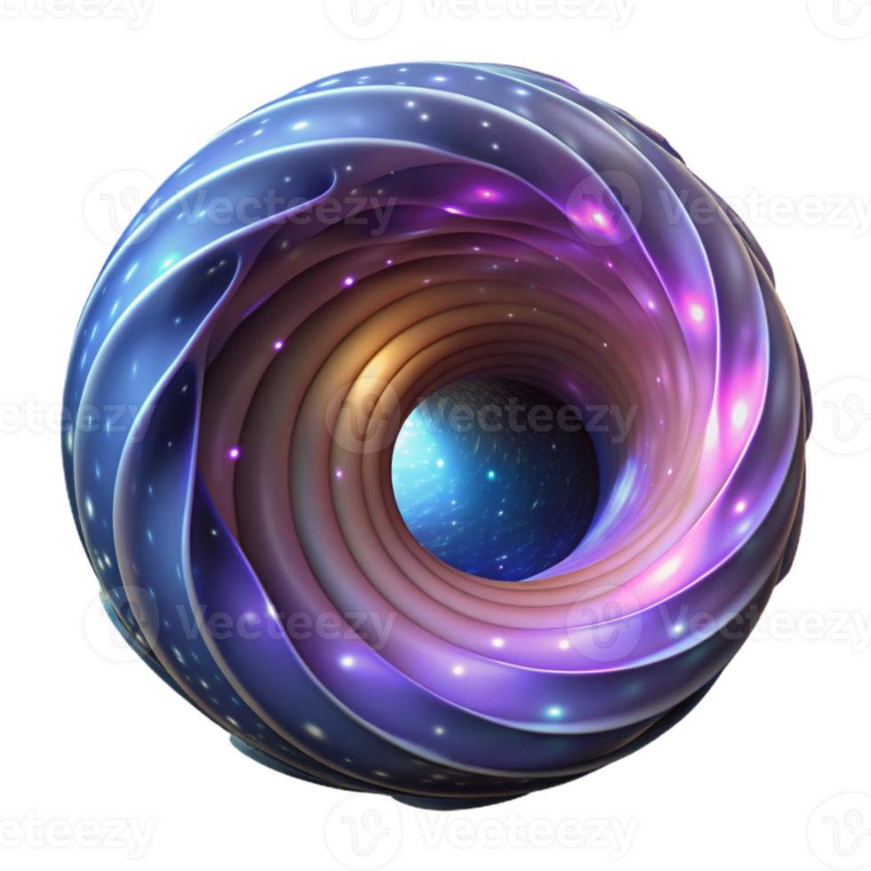 extraordinary traditional Wormhole Tunnel Spacetime Distortion Isolated premium png