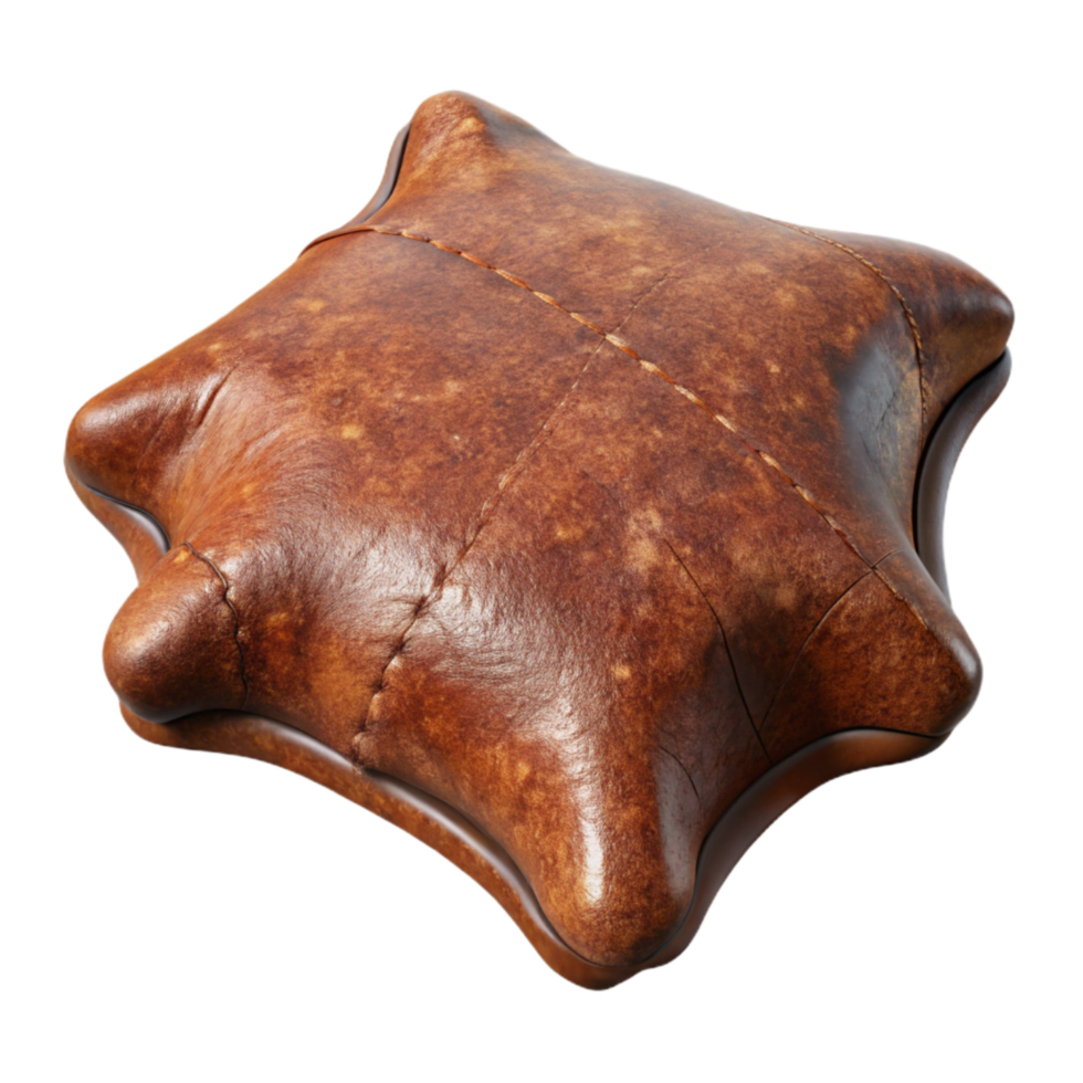 magnificent traditional Worn Leather Texture with Brown Tones Transparent Background original png
