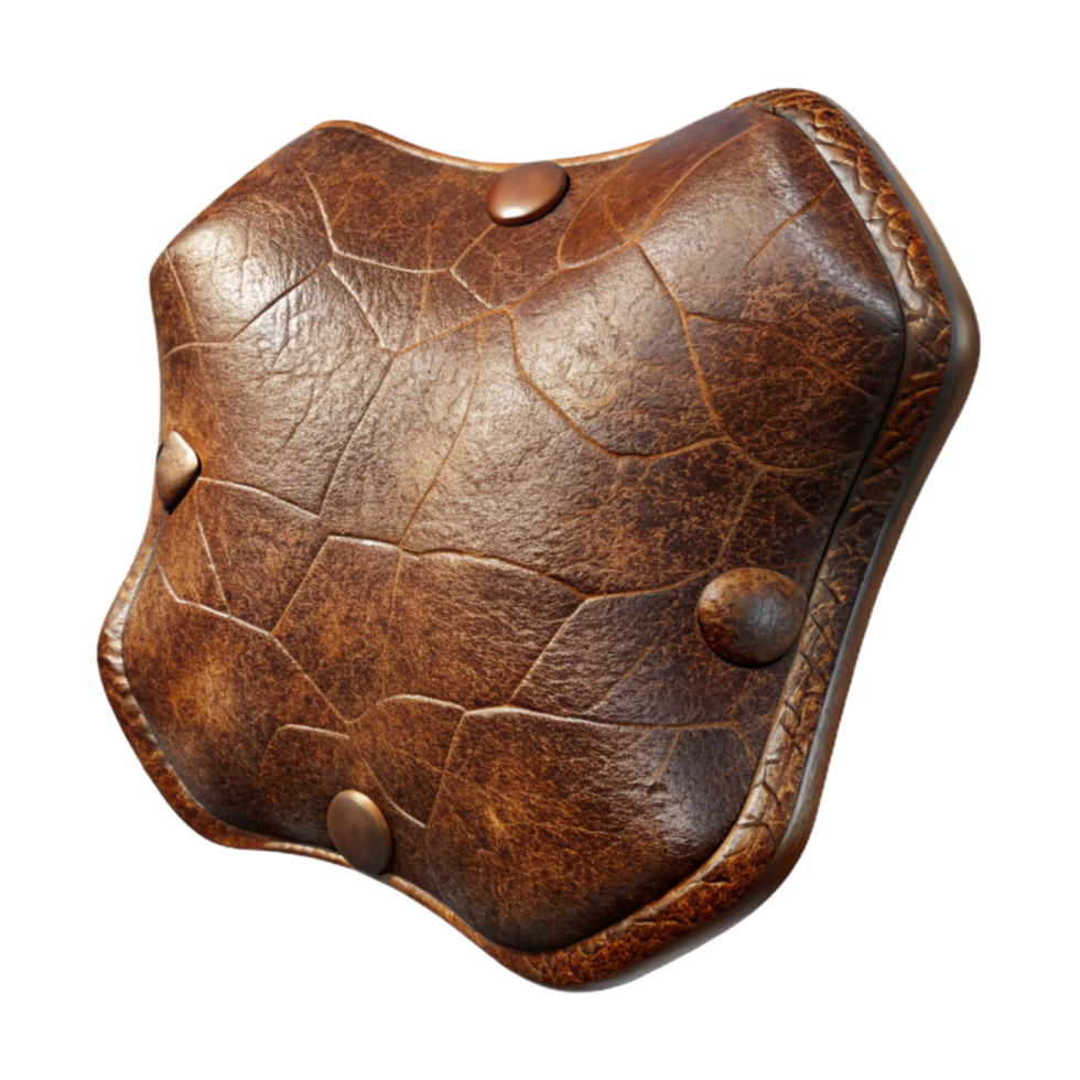 elegant vintage Worn Leather Texture with Brown Tones Transparent Background detailed png