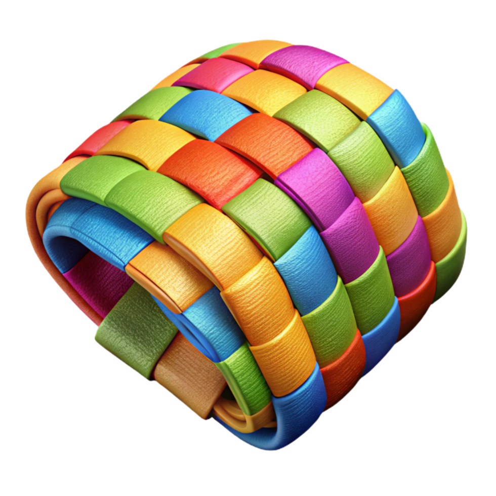 magnificent minimalist Woven Fabric Transparent Background Bright Colors detailed png