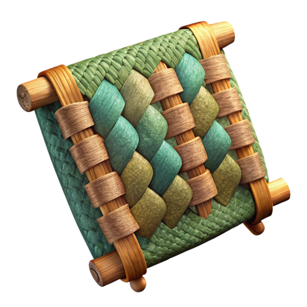 extraordinary modern Woven Fiber Terraverde Tapestry Cutout on Transparent Background high resolution png
