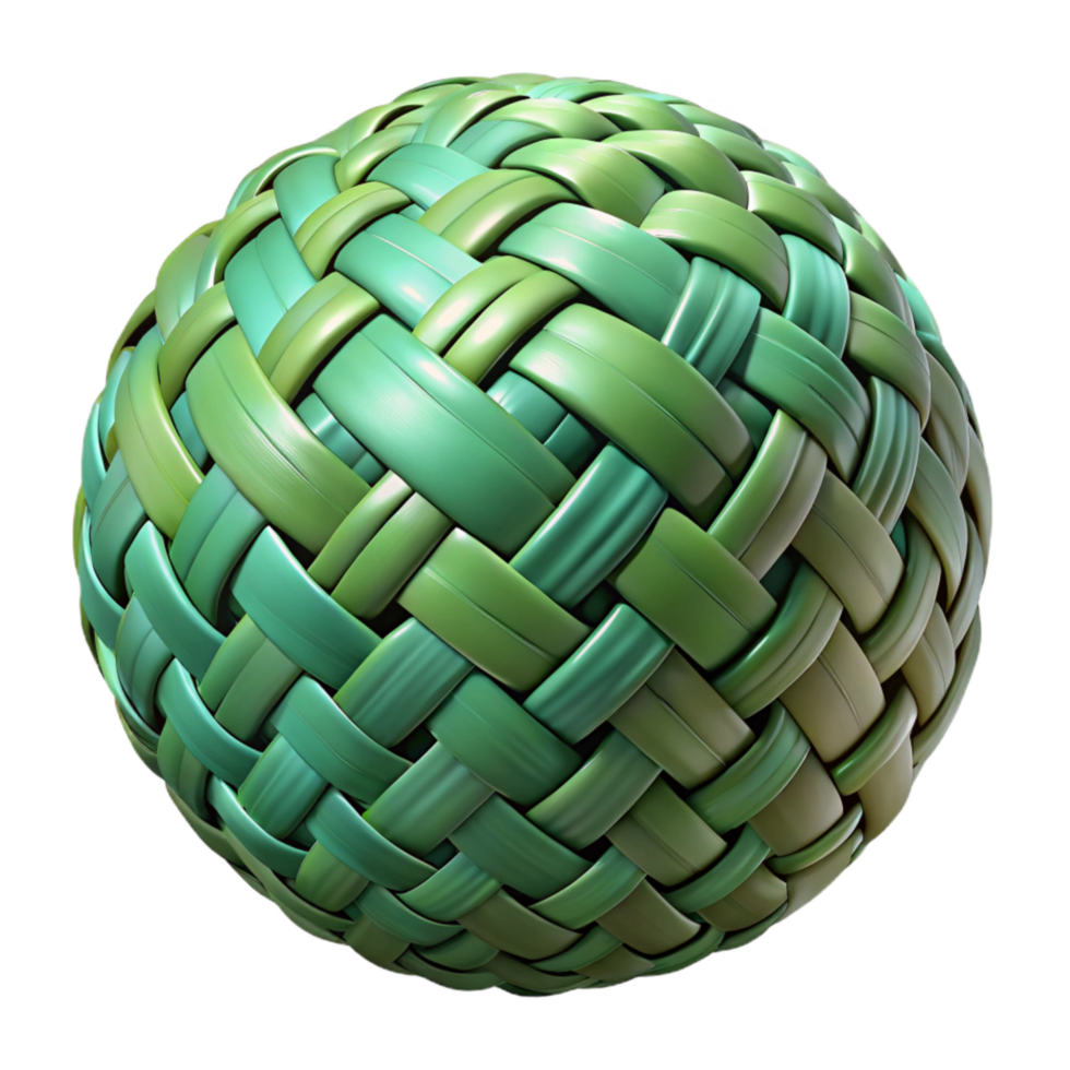stunning creative Woven Terraverde Design Isolated on Transparent Background high quality png