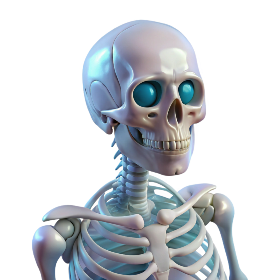 stunning minimalist X Ray Vision Skeletal Structure Transparent Background png