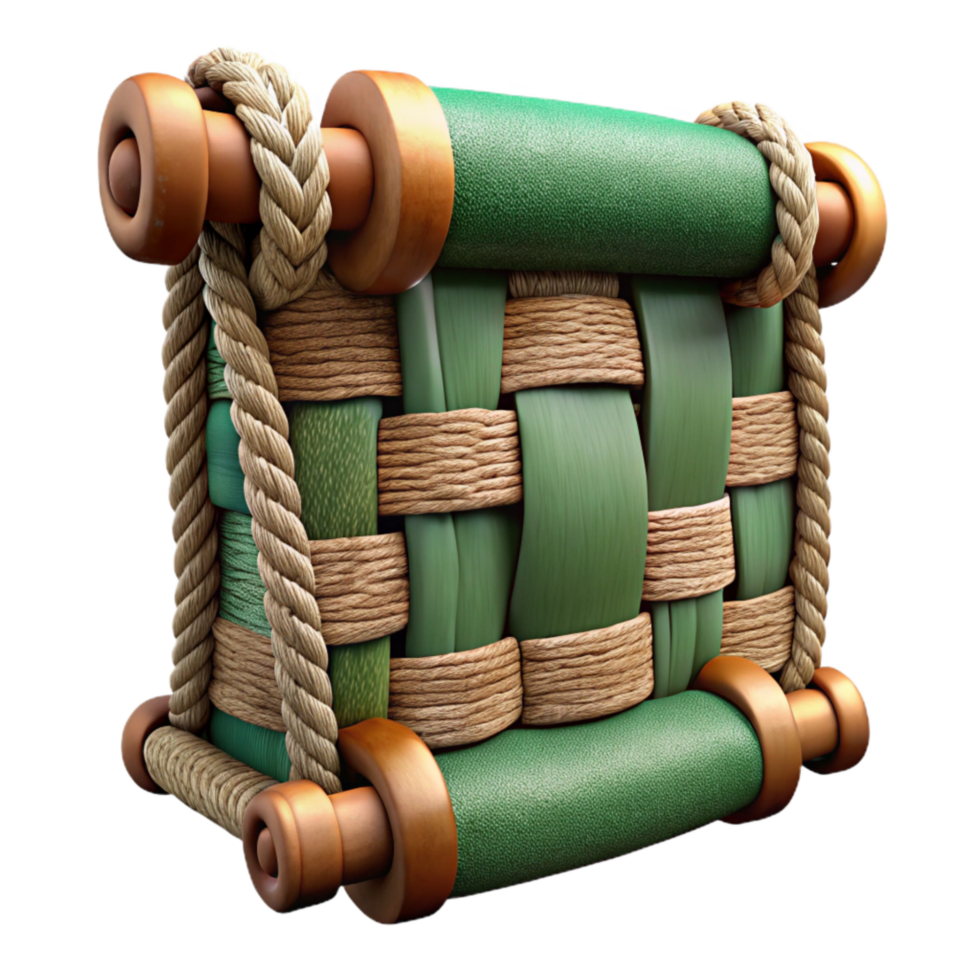 extraordinary creative Woven Terraverde Tapestry Detail Isolated Close Up View professional png