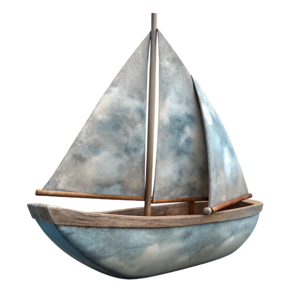 extraordinary vintage Yacht Cutout on Transparent Background with Gentle Lighting professional png